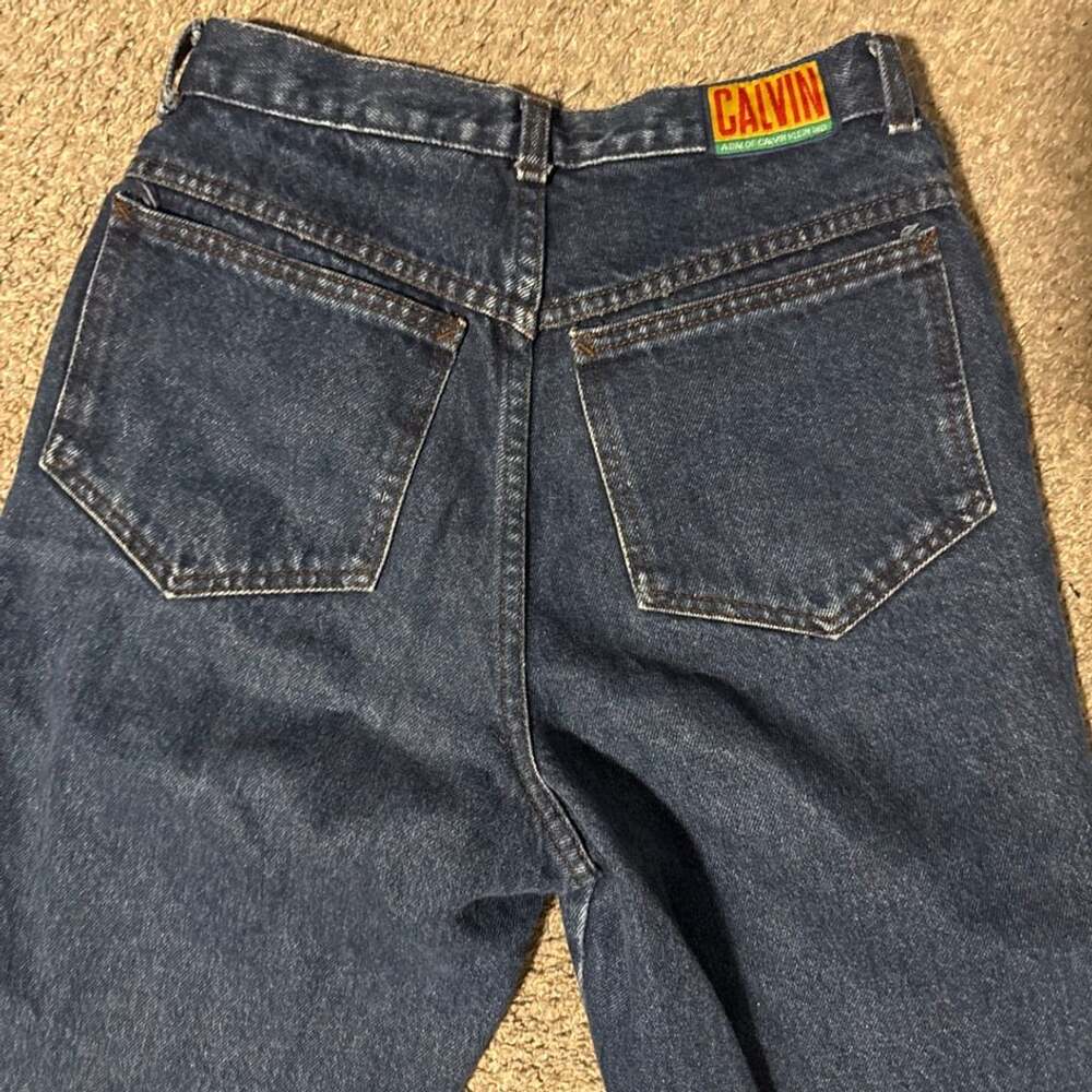 Vintage Calvin Klein Sport High-Waisted Dark Wash Denim Jeans 10